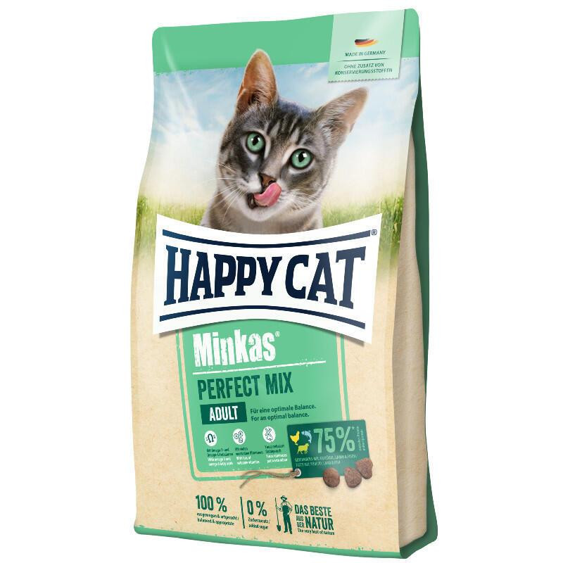 Happy Cat Minkas Perfect Mix (Хеппі Кет Мінкас Перфект Мікс) сухий корм для котів з курицею, рибою і ягням 4 кг. Запоріжжя - фото 1