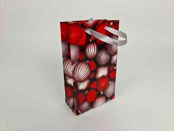 Пакеты новогодние ,бумажные ,подарочные , Малый 11/18/5  - -023 (12 шт) Харьков