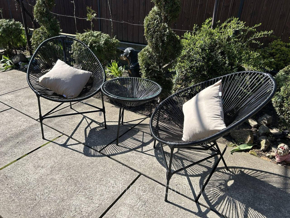 Меблі плетені з ротанга балконні Київ - фото 4