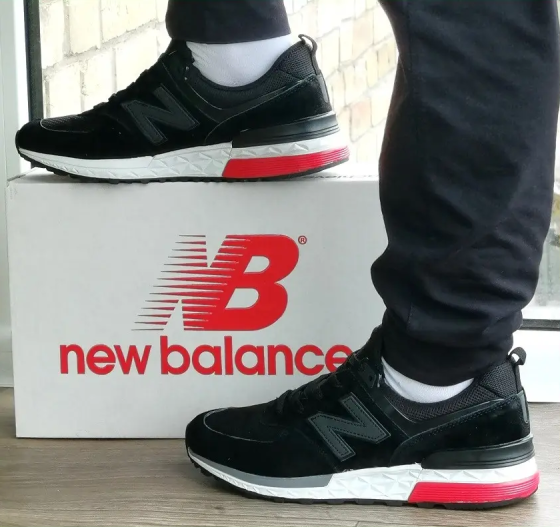 Мужские Кроссовки New Balnce 574 Черные Нью Баланс (размеры: 41,42,43,44,45) Днепр