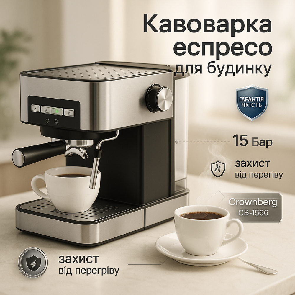 Кофеварка для кофе эспрессо, Домашняя кофеварка для семьи варки кофе JZ-66 Львов - изображение 3