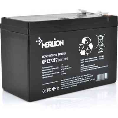 Батарея до ДБЖ Merlion 12V-7.2Ah black (GP1272F2B) Вінниця