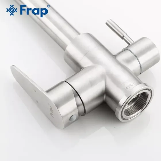 Смеситель для кухни с подключением к фильтру Frap F4348 сатин Киев