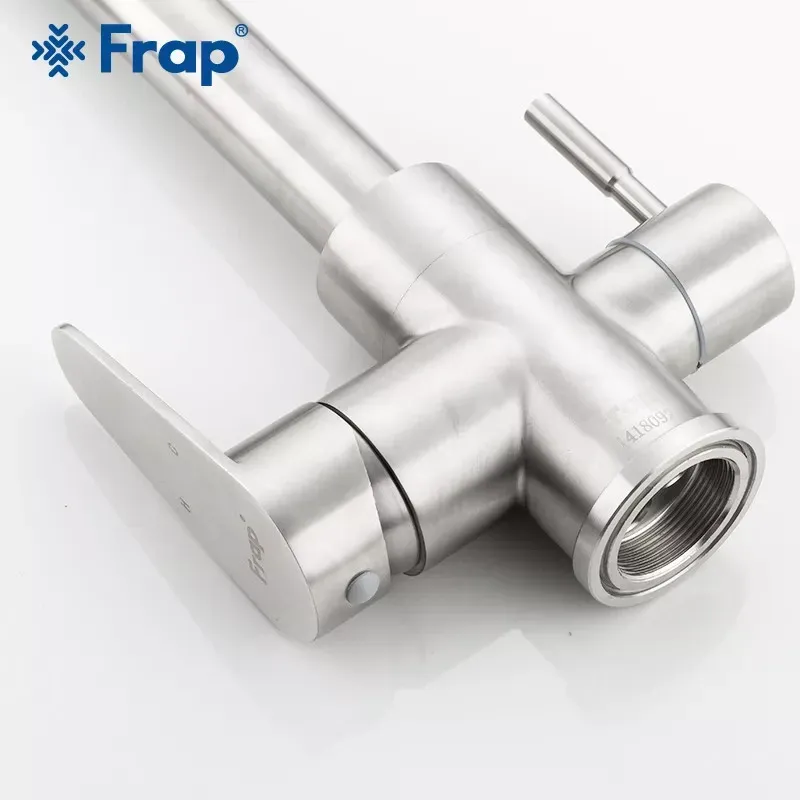 Змішувач для кухні з підключенням до фільтра Frap F4348 сатин Київ - фото 4