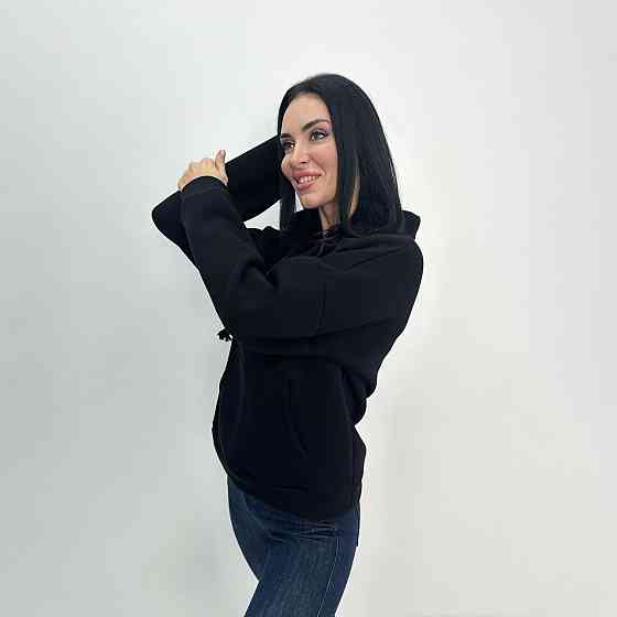 Жіночий теплий худі з капюшоном "Basic" Турція оптом | Норма і батал Київ