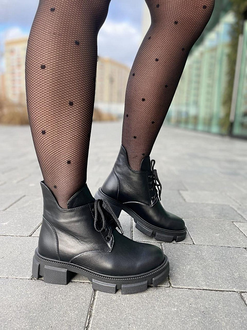 Без бренда Черевики жіночі ARTO 6114/1 чорні (зима, шкіра натуральна) (5217) 36-40 40 Коломия - фото 8