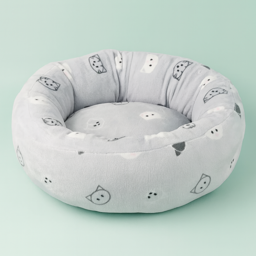 Лежак Trixie для котів Mimi з мордочками сірий плюш 50 см Київ - фото 2