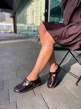 Vanessa Лофери жіночі VANESSA T-304-04 шоколадні (весна-осінь, шкіра лакована) (5831) Коломия