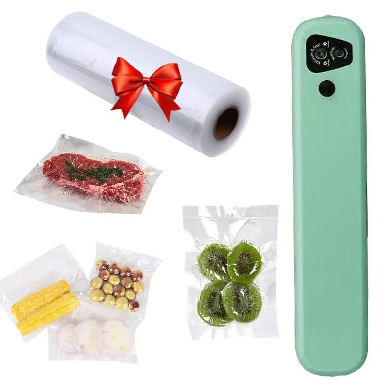 Вакууматор Vacuum Sealer + Подарунок Пакети гофровані 5 м*25см / Домашній вакууматор / Кухонний вакууматор Київ - фото 1