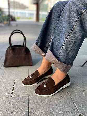 Mermaid Лофери жіночі Mermaid Б-1 шоколадні/біл.под (весна-осінь, замша натуральна) (6006) 37 Коломия