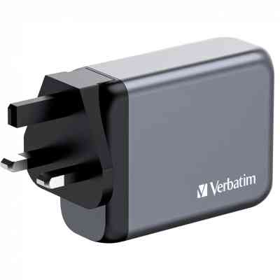 Зарядное устройство Verbatim GaN 100 W 4 ports (2xUSB-C-100 W,USB-C 65 W /USB-A -3.0) (32202) Винница