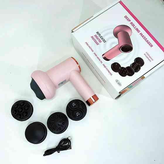 Массажер для тела мощный массажер Deep Rolling Massager, Вибро для шеи Массажер-подушка PD-27 Львов