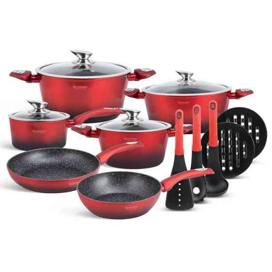 Набір каструль з нержавіючої сталі, Набір посуду каструлі якісних каструль BL-36 Івано-Франківськ