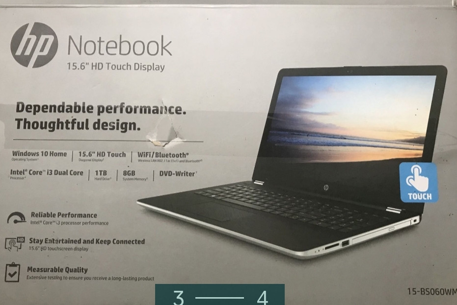 Ноутбук: HP 15.6 Intel Core i3.7 GEN . Состояние Нового! Киев - изображение 2