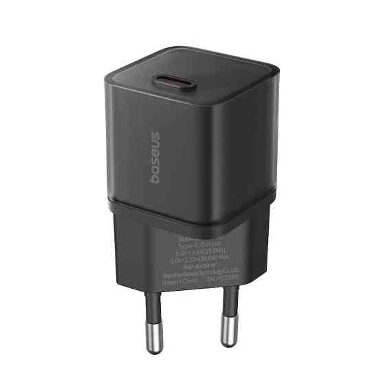 Швидкий зарядний пристрій Baseus 20W Black Київ