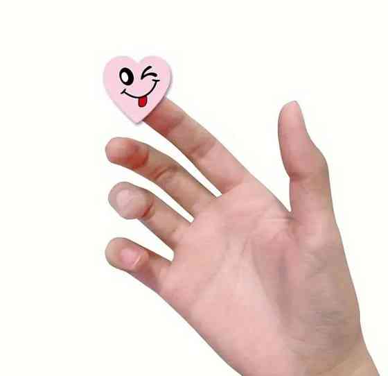 Наклейки-пломби у формі сердець 500 шт | Рожеві смайлик-стікери для подарунків, упаковки, коробок Київ