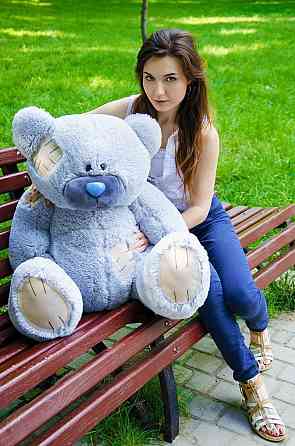 Плюшевий ведмедик М'яка іграшка Потап 90 см Сірий Тернопіль