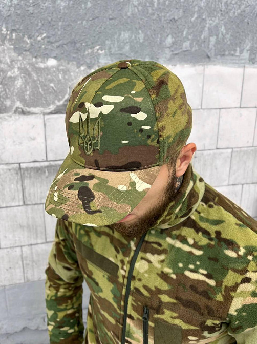 Тактический демисезонный комплект Softshell 4 в 1 (куртка, штаны, кофта, бейсболка) Мультикам S Винница - изображение 2