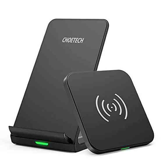 Бездротова зарядка CHOETECH 2-в-1, зарядна підставка + пад 10W Qi для iPhone, Samsung, AirPods, комп Київ