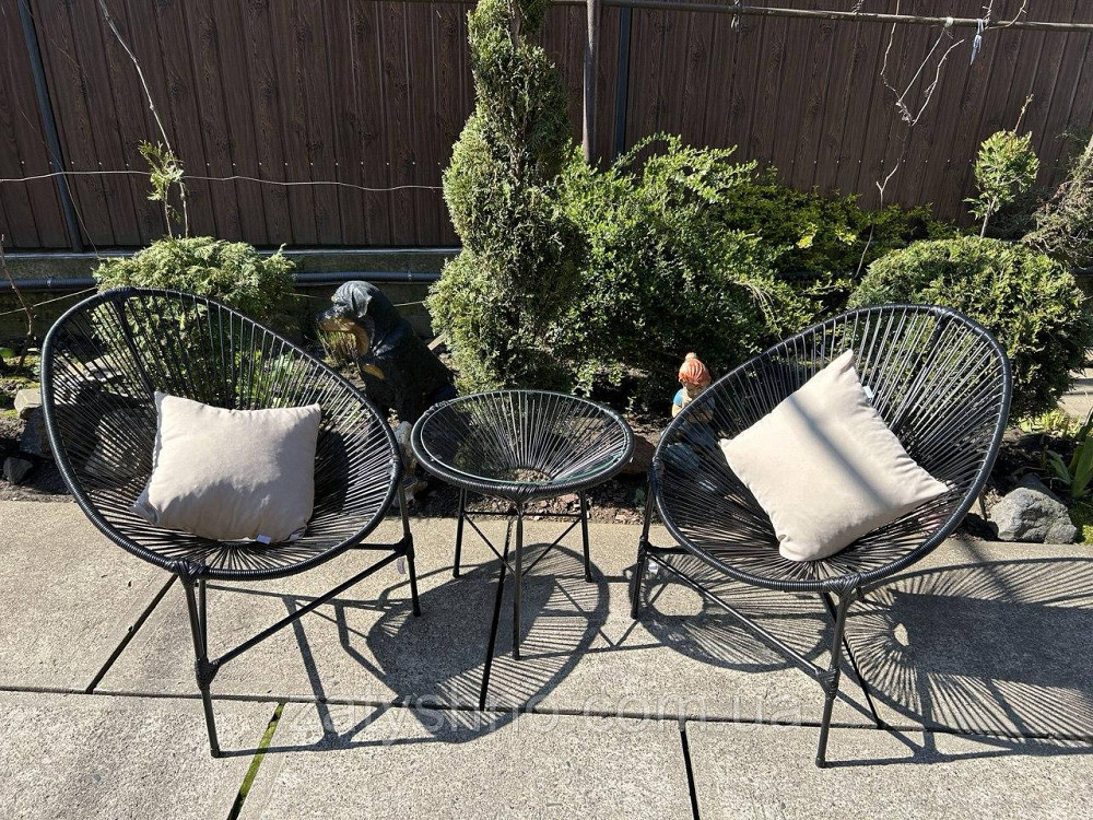 Меблі плетені з ротанга балконні Київ - фото 8