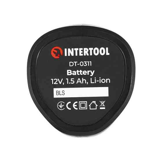 Акумулятор 12 В, Li-Ion, 1,5 Аг, для дриля-шурупокрута DT-0310/DT-0314 (2025 р) INTERTOOL DT-0311 Київ
