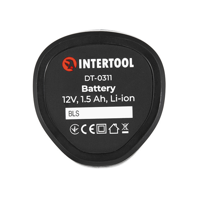 Акумулятор 12 В, Li-Ion, 1,5 Аг, для дриля-шурупокрута DT-0310/DT-0314 (2025 р) INTERTOOL DT-0311 Київ - фото 5