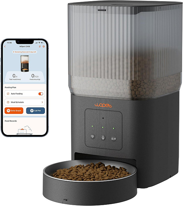 Автоматична годівниця для котів і собак WOPET Cube air 10 Луцьк - фото 1
