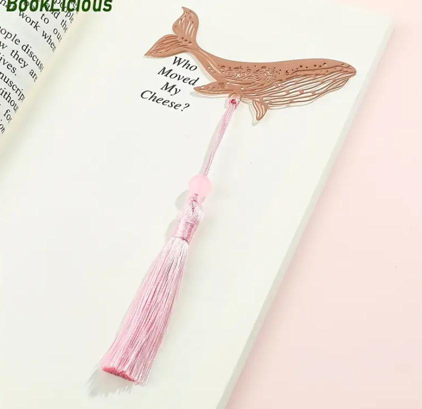 Вінтажна металева закладка Кит з бахромою. ОригІнальна закладка для книжок. Подарунок для книголюбів Київ - фото 3