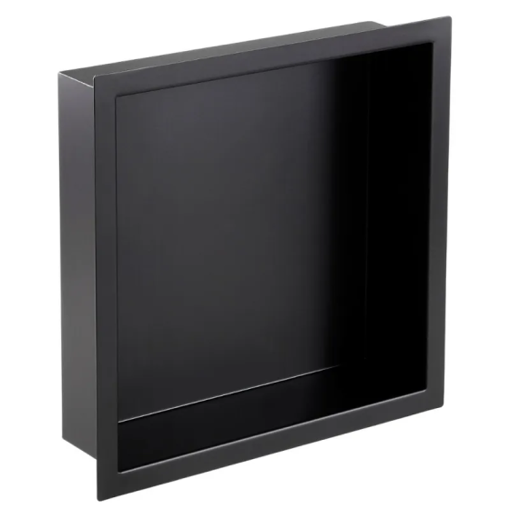 Полка-ниша для ванной комнаты Mixxus Premium NICHE-0101 BLACK из нержавеющей стали SUS304 (MI6678) Киев