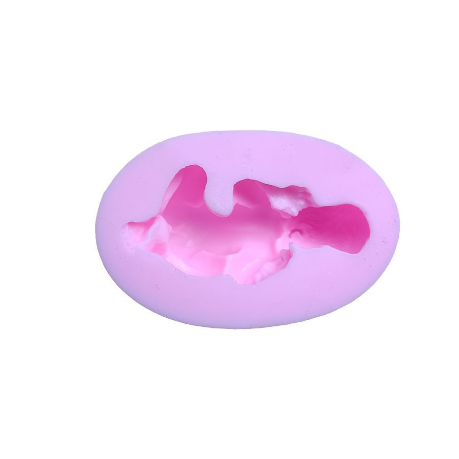 Молд силиконовый Младенец 65 на 45 мм розовый Киев - изображение 6