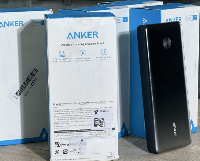 Повербанк Anker PowerCore III Elite 87w A1291 + Зарядное устройство 65w. Харьков - изображение 7