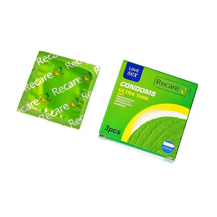 Презервативи Ultra Thin Mint Condoms 3 шт, ультратонкі, аромат: м'ята Львів - фото 2