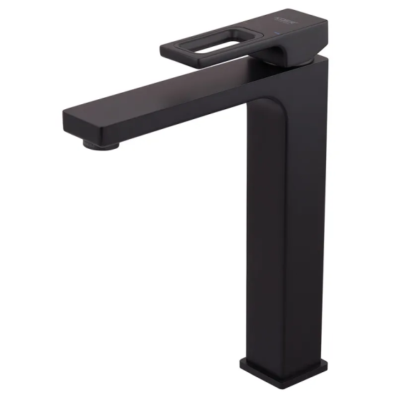 Высокий смеситель для умывальника Koer KB-11009-05 черный (KR3501) Харьков