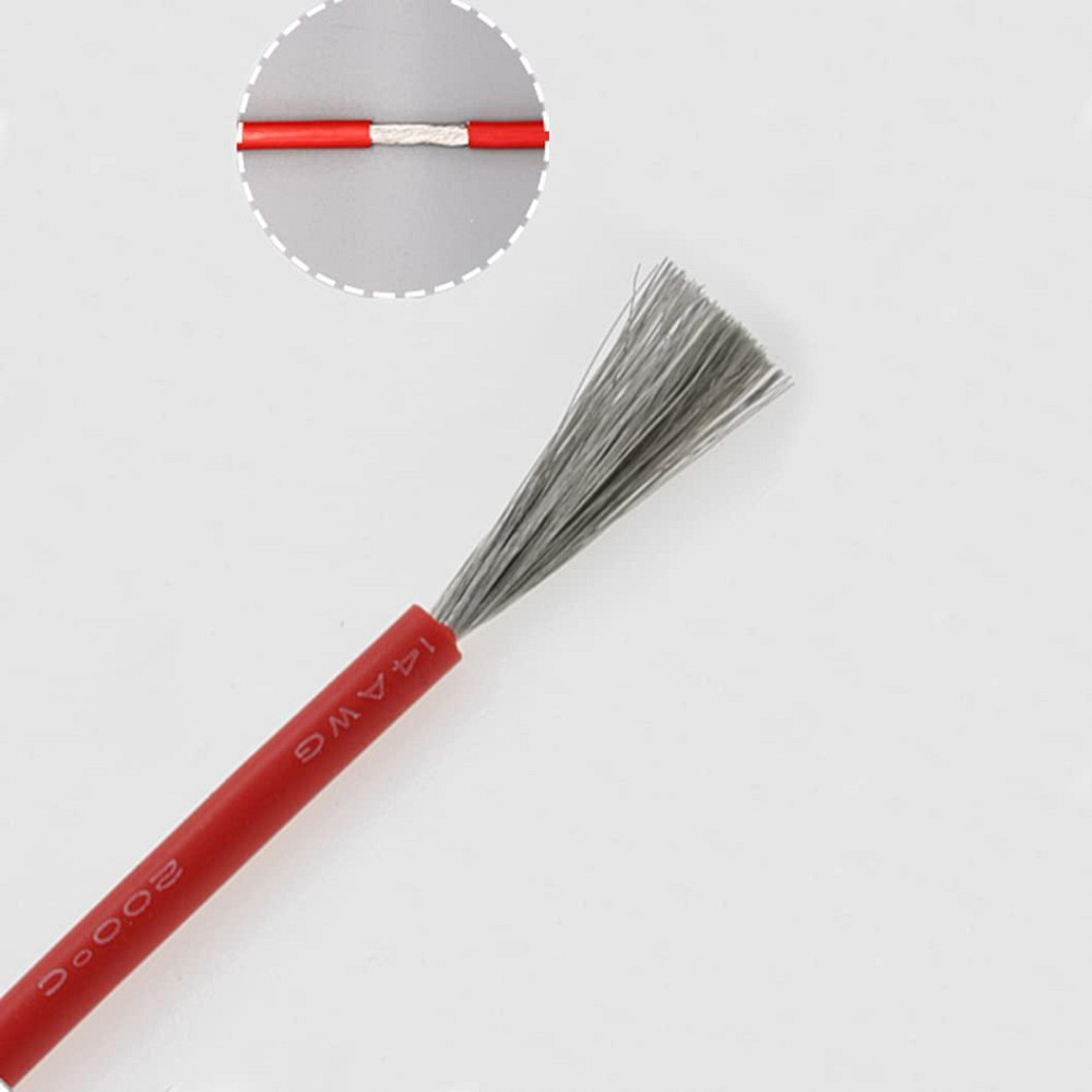 Силіконовий провід 12AWG 100 м, червона термостійка ізоляція Київ - фото 1