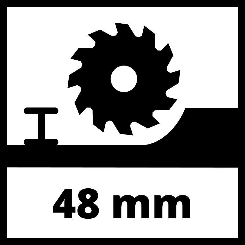 Потужна пила циркулярна акумуляторна Einhell TE-CS 18/150 Li - Solo : з АКБ 18V 2.5 Ah, диск 150 x 10 x 1,6 мм / 24 зубів Київ - фото 8