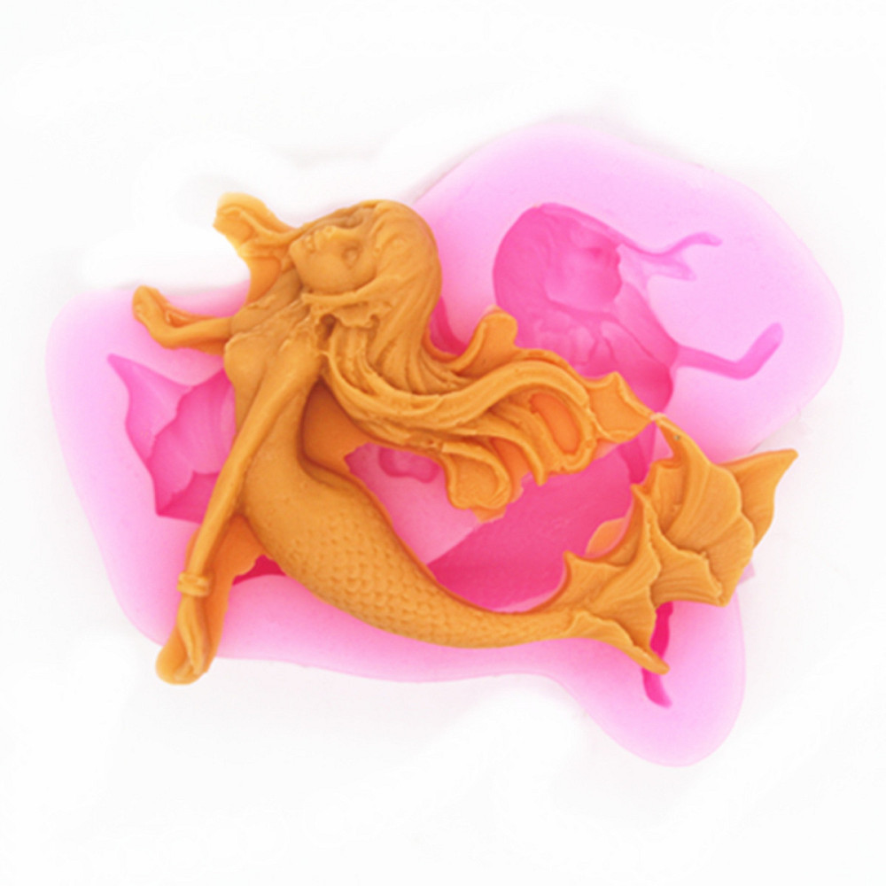 Молд кондитерський Русалка 69 на 82 мм рожевий Київ - фото 1