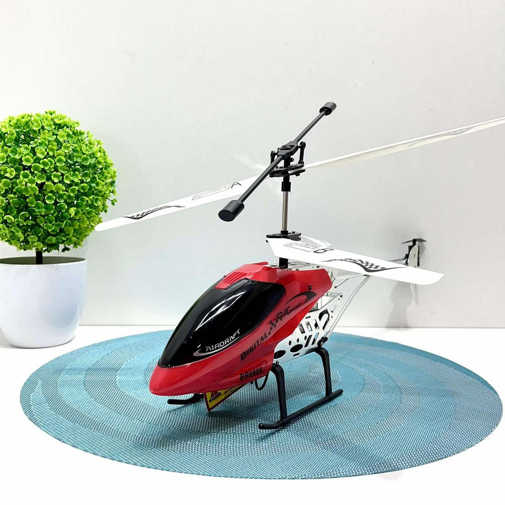 Вертоліт на радіокеруванні з гіроскопом підсвічування пульт Червоний (BR6608) Чернигов - изображение 5