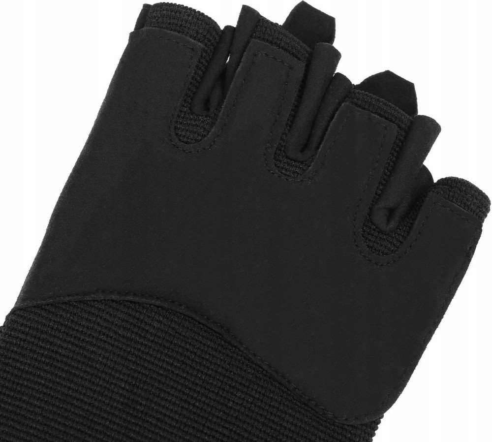 Тактичні Рукавички всесезонні без пальців з липучкою Mil-Tec від Sturm "Black" (12538502) Розмір L Нововолинськ - фото 8