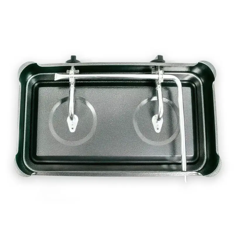 Газовая плита настольная Domotec MS-6603, 3 конфорки, современный серый корпус, для дома и дачи Одесса - изображение 17