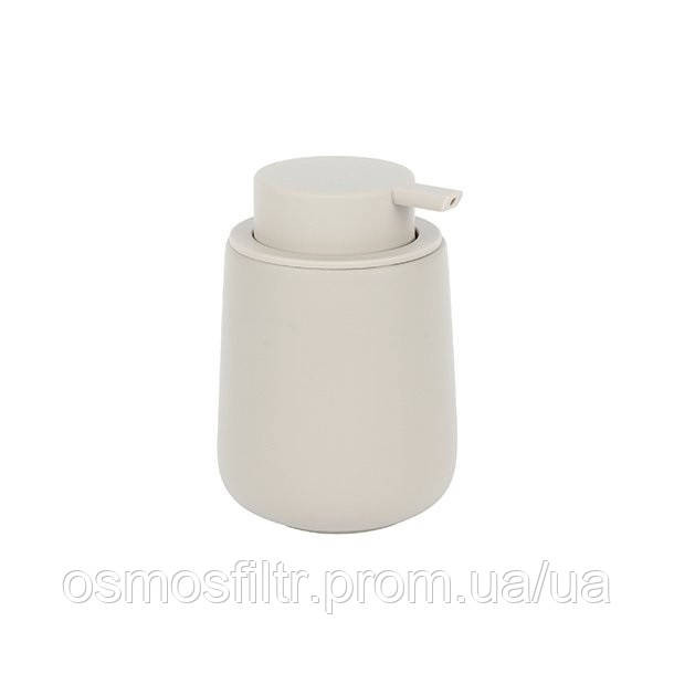 Дозатор для рідкого мила Axentia Mondra бежевий soft touch доломіт Ø 9 х 12,6 см (136011) Київ - фото 1