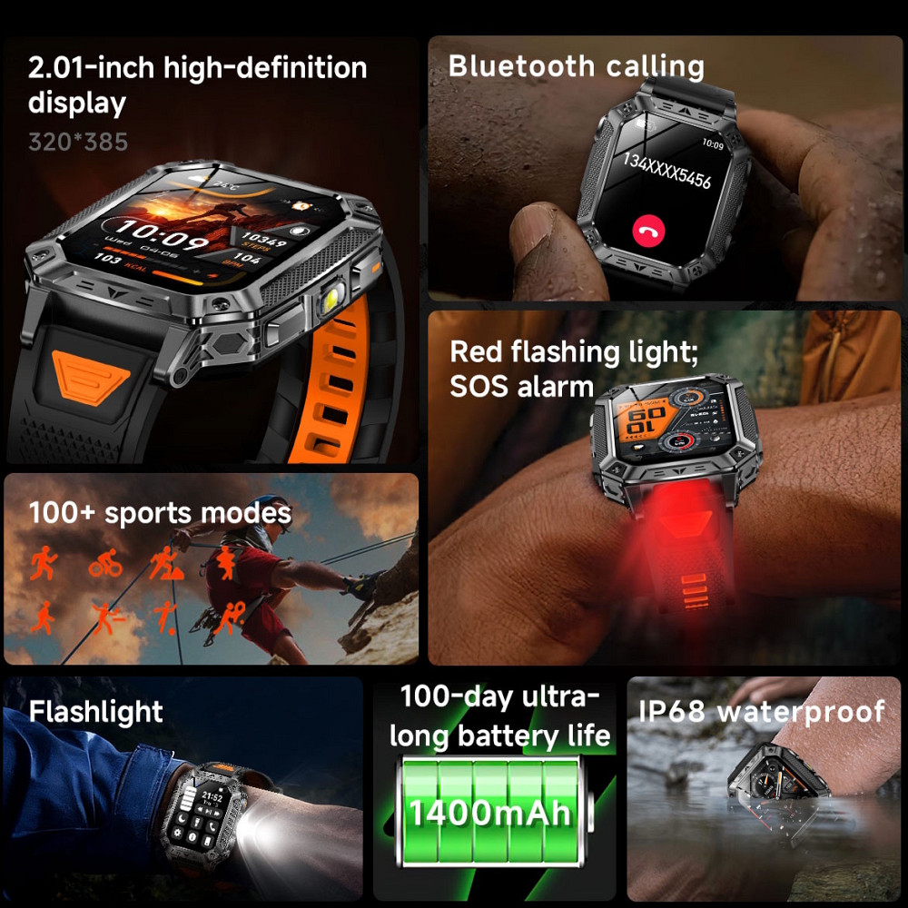 Розумний смарт-годинник Smart Formula K+ Steel (2 ремінці) Київ - фото 4