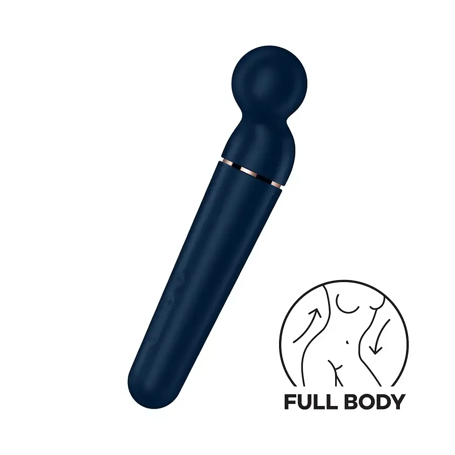 Вібромасажер Satisfyer Planet Wand-er Blue/Rosegold Львів - фото 1