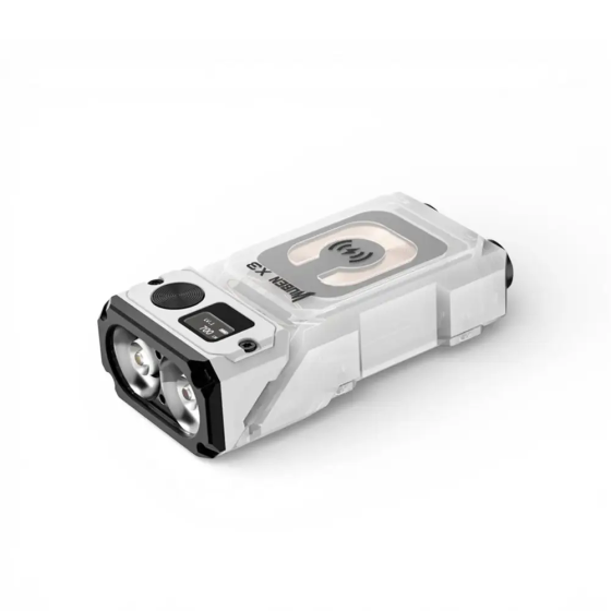 Ліхтар Wuben X3 EDC 700 лм з червоним світлом із бездротовою зарядкою Білий Вінниця