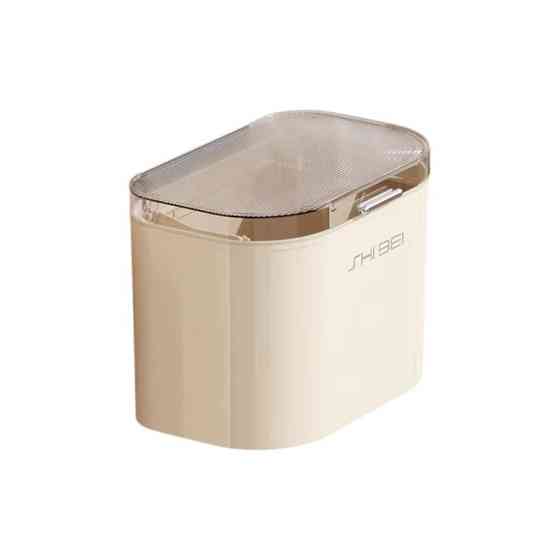 Контейнер для мусора с крышкой, прозрачный пластиковый бак, подвесной контейнер для кухни, объем 8 л, размер Каменец-Подольский