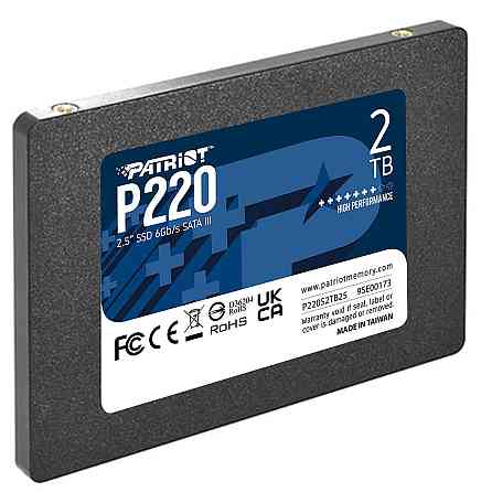 Накопичувач SSD 2TB Patriot P220 2.5" SATAIII TLC (P220S2TB25) Харків