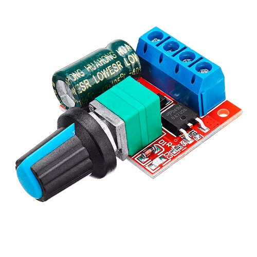 Контроллер оборотов двигателя постоянного тока ШИМ 4.5-35В 5А Mini PWM регулировка 0-100% Киев - изображение 1