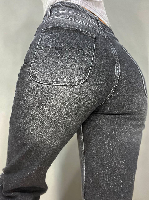 Джинси жіночі Q-4 Denim 561-70 палаццо рівні від стегна стрейчеві комфорт, чорний, 28, 28, 76 см, 104 см Київ - фото 17
