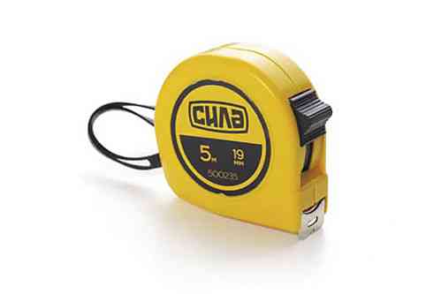 Рулетка Стандарт 5м*19мм СИЛА Ровно