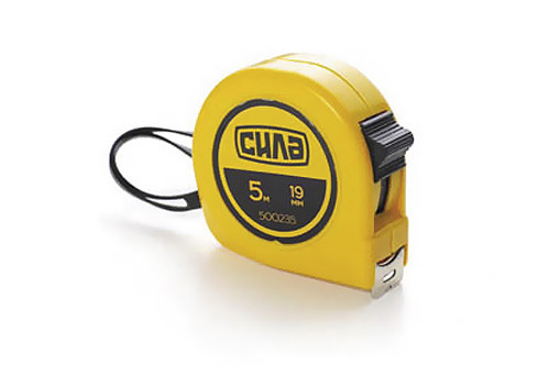 Рулетка Стандарт 5м*19мм СИЛА Ровно - изображение 1