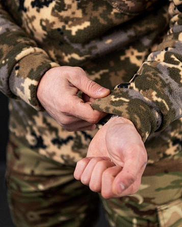 Тактична флисовая кафта піксель тепла чоловіча Одесса - изображение 18